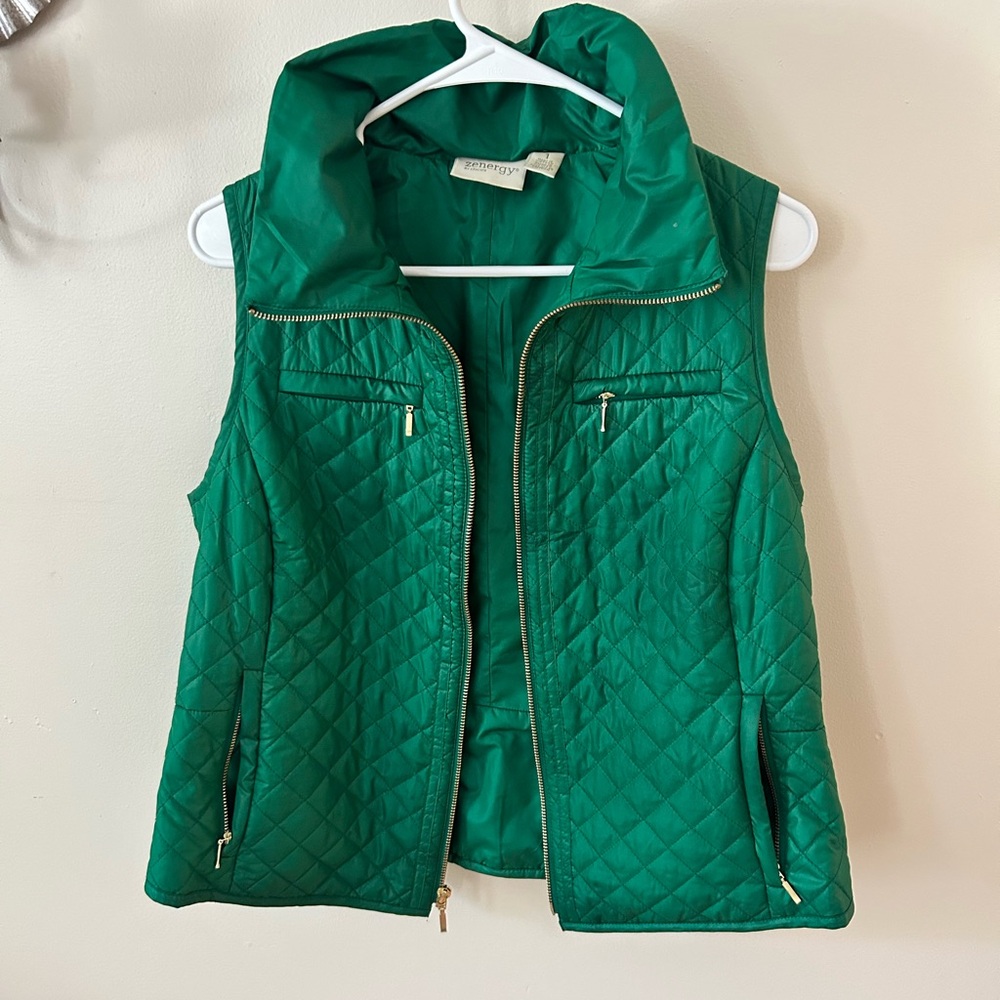 Green Quilted Vest